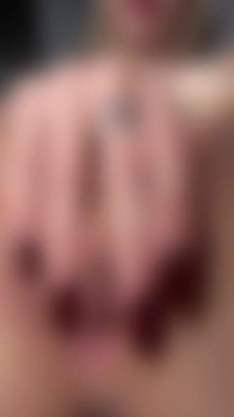 Blonde slim slut deep wet pussy lips parting wide naturally ... by ameyamamoto