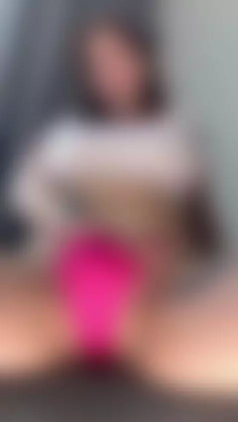 Pulls her pink panties aside and looks down with her mouth o... by emmyelfie