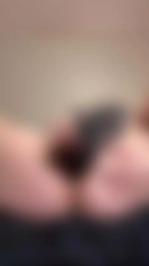 Both hands with long red nails spread the open pussy wide fo... by emmyelfie