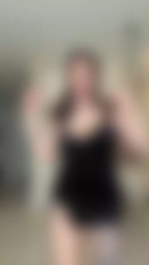 Black dress pulled low so soft heavy tits hang completely fr... by emmyelfie