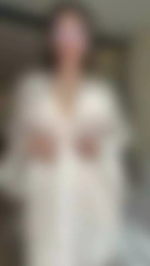 Sheer white robe hangs open leaving soft heavy tits and the ... by emmyelfie