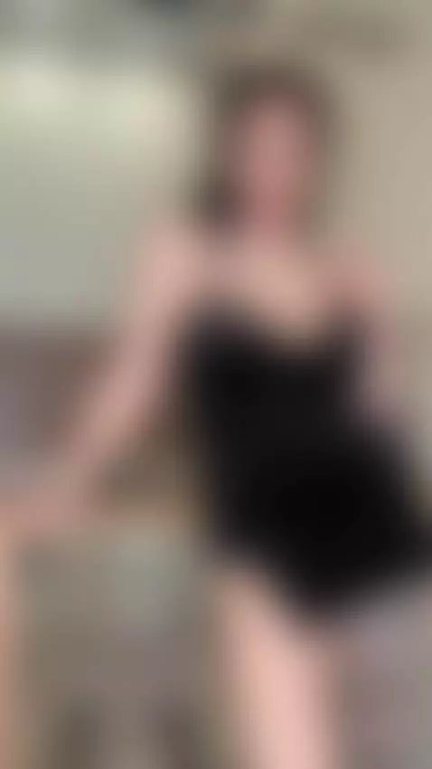 Tight black dress rides up high over the soft round ass whil... by emmyelfie