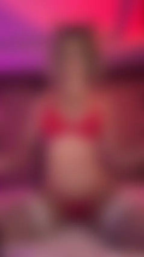 Red lingerie girl caught mid-seduction on camera 🖤 by sweet-holly-moon