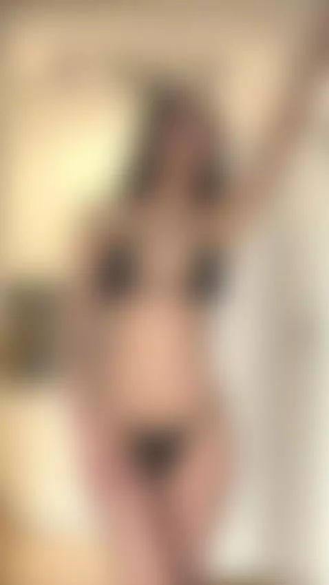 18+ Sexy brunette's perky tits and tight ass in black thong ... by esthergrace23