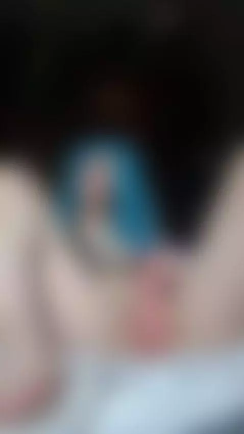 Blue haired girl rides dildo hard and moans 🥰 by rinfoster