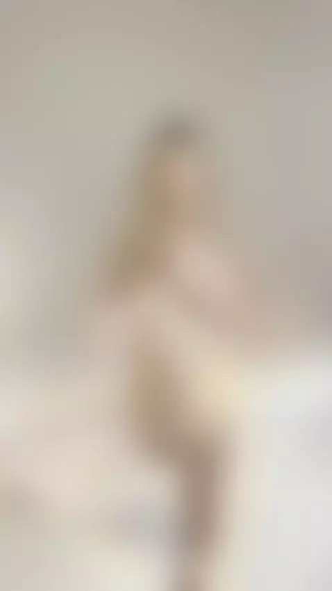 Naked blonde balances on one leg, pussy open 🥰 by sanderslina