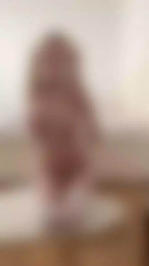 Blonde girl kneels on rug and teases her tits 😋 by sanderslina