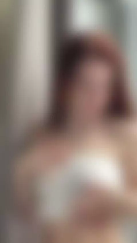 18+ Redhead bares perky tits in white panties tease. by julia404foxy