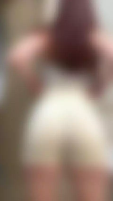 18 Redhead juicy ass squeezed tight in shorts by julia404foxy