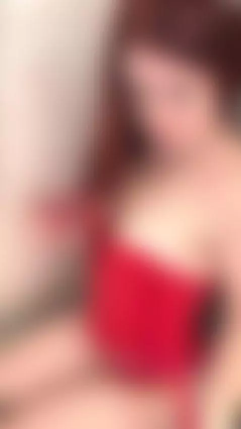 18+ Redhead teasing juicy nude tits & ass in red lace by julia404foxy