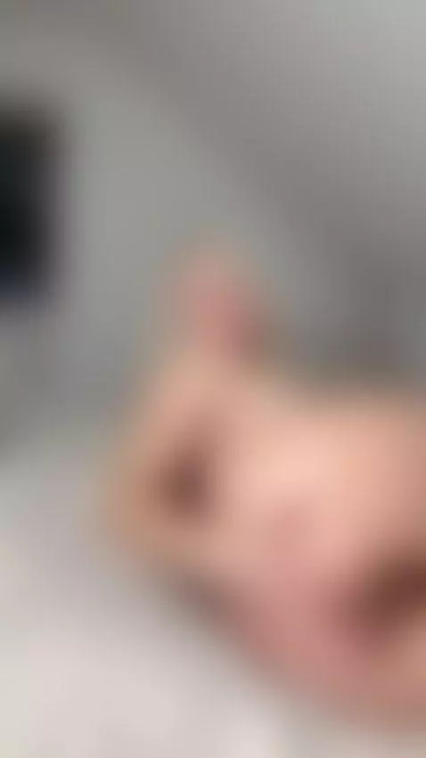 Big tits crushed under her while she strokes pussy by spicyinnna
