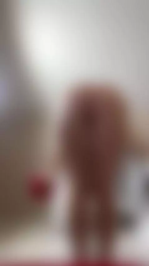 Curvy ass bent over with red plug inside 😋 by spicyinnna