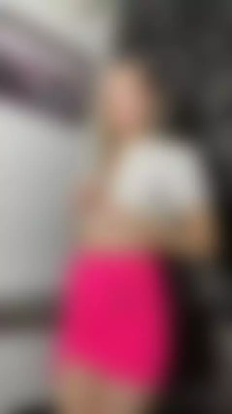 💦 Seductive blonde in red outfit teasing by callme-hotkris