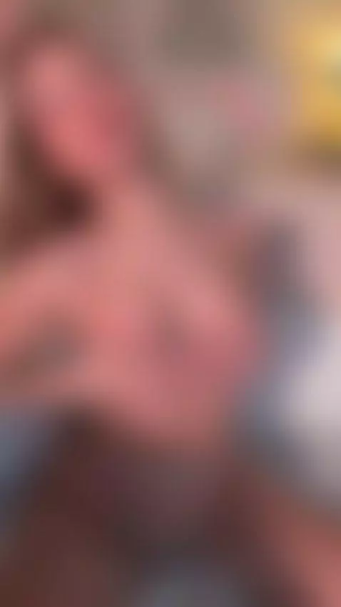 Blonde teases tits while grinding on bed 💦 by emily-lu