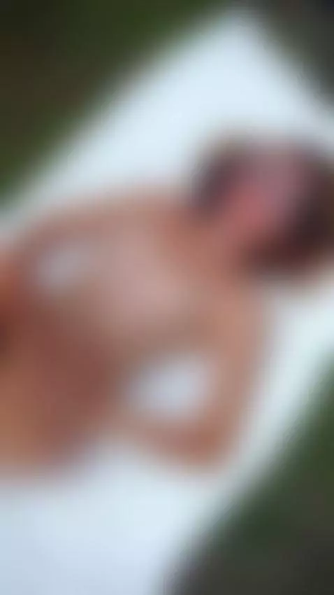 Big tits squeezed while lying on grass by ellynextdoor
