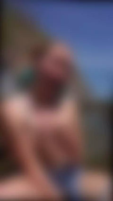 Naked beach babe plays with her tits under the sun by ellynextdoor