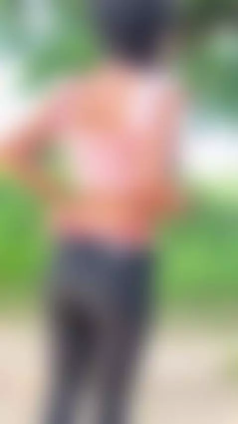 Outdoor tease showing off her red thong by mayrivers