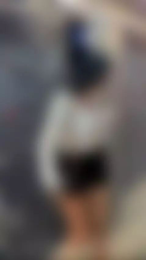 Thick thighs spread wide under short shorts 🖤 by yoonacake