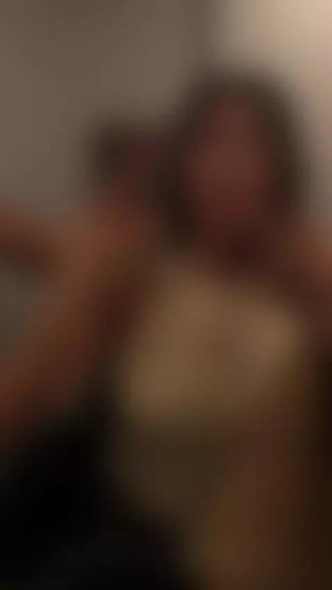 She points at her chest while holding the phone close 🥵 by yoonacake