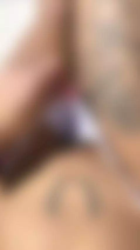 18+ Tattooed sexy thighs and ass in pulled thong. by mikaadoll