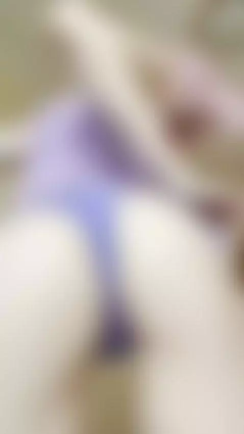 Thick ass bent low in purple thong by sofichan