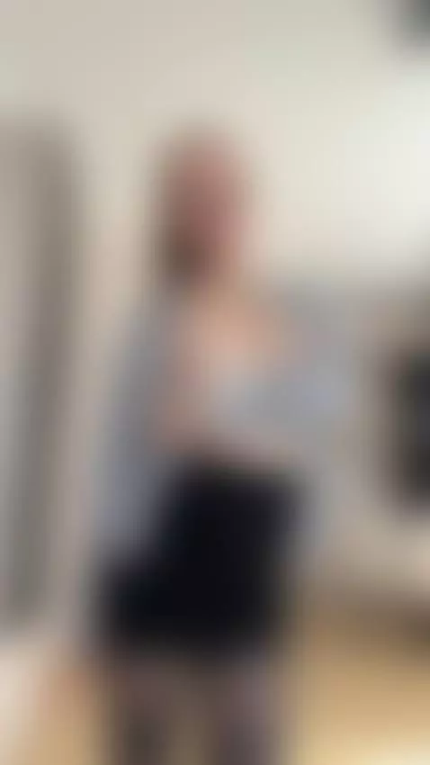 Glasses on shirt wide open she lifts that short skirt teasin... by allisonarg
