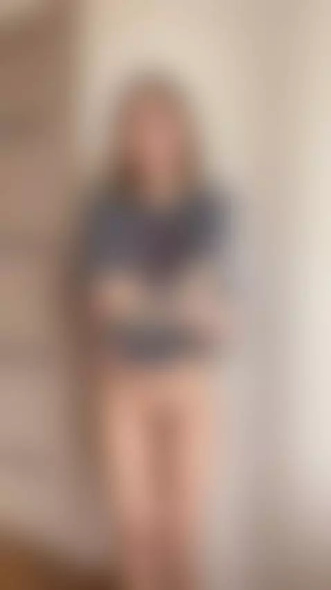 Tattooed thighs spread wide under loose shirt 🤤 by aliceinked