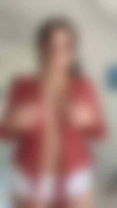 Big tits squeezed tight in open shirt by katerina-23