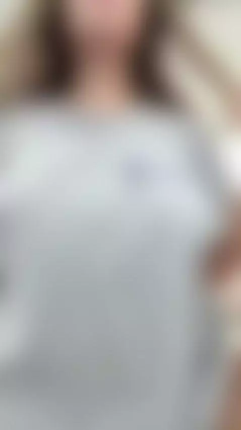 Big tits bounce under loose gray shirt 💕 by katerina-23