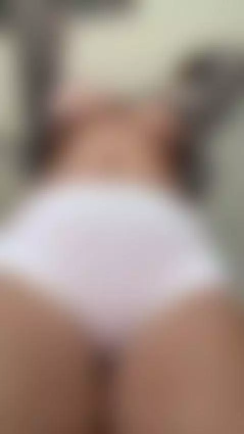 Wet pussy pressed against white panties now 😇 by katerina-23