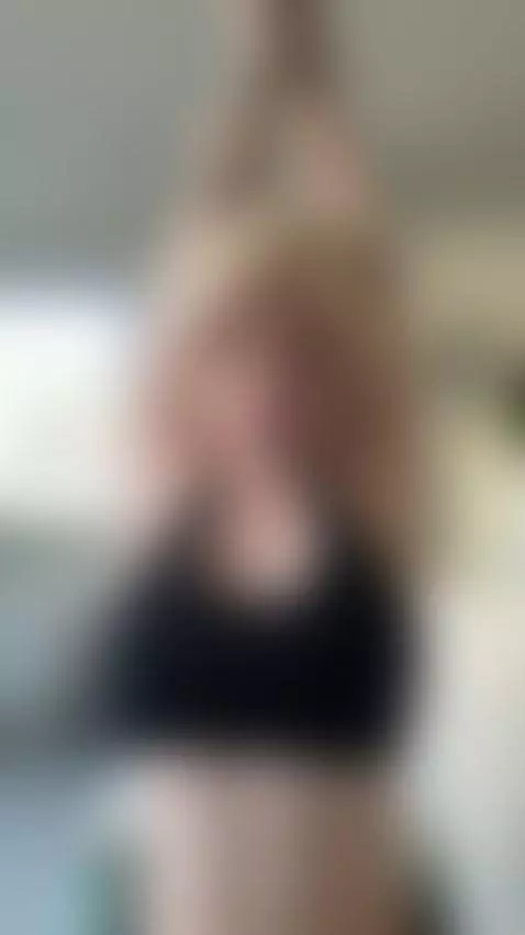🔥 Busty blonde with tattoos squeezing her huge soft tits by tinnafox