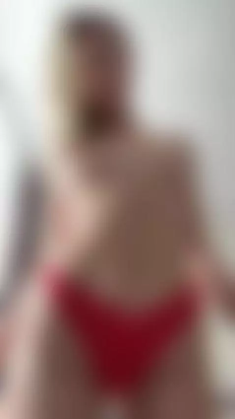 Cute blonde teasing in strawberry panties by reyarii