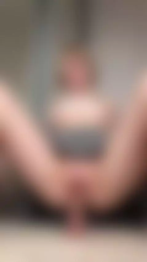 Blonde pigtail dildo riding big dildo. Sub OF by sasharivers