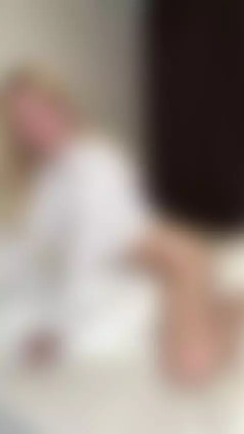 Blonde riding the sheets in open white shirt — seductive vie... by sasharivers