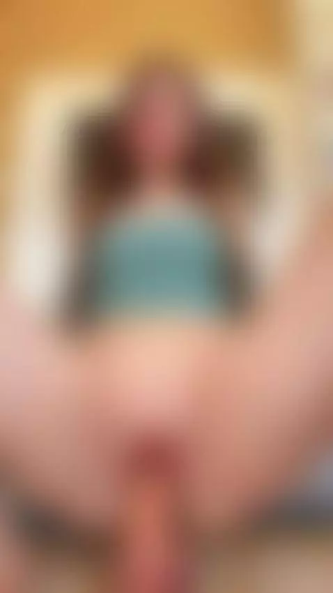 Legs spread extremely wide, glass dildo disappearing deep wh... by elliebunnys