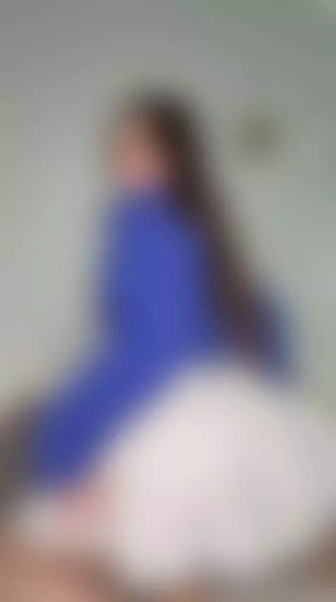 Skirt lifted in my blue sweater.. fat ass out on the couch S... by licalicalica