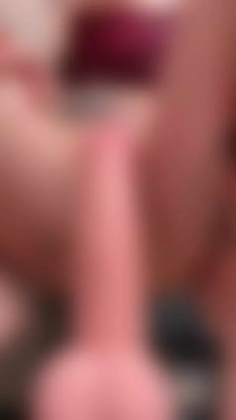 Curvy tattooed girl gripping a pink dildo. Sub OF by shameles