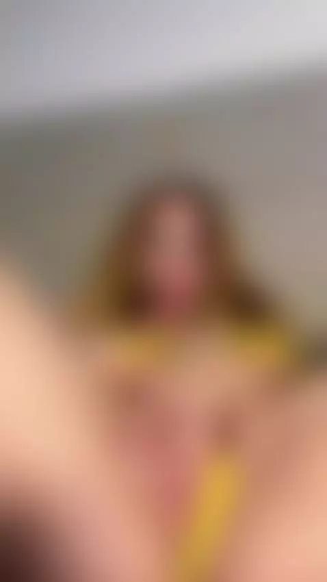 Wet pussy dripping in my favorite yellow lace.. Sub OF by skylarnappi