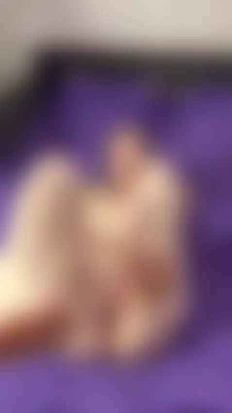 Nude lying on purple rug with legs spread wide 💦 full tease ... by blondydollies