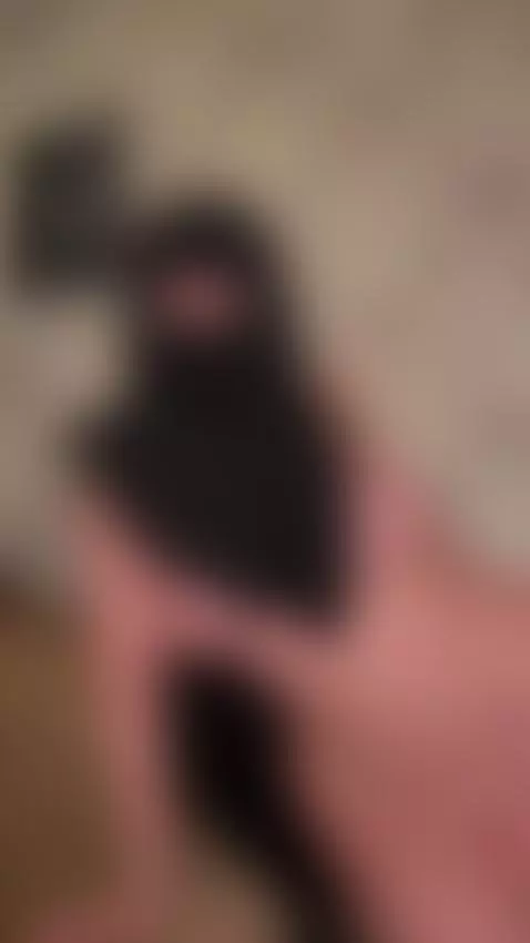 Black face covering hijab topless big tits out seductive eye... by mariaamaru