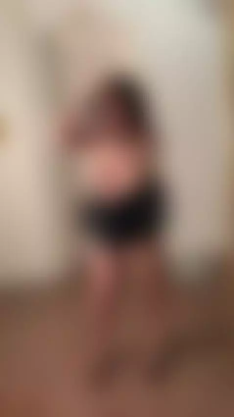 Taking selfie in black ruffled dress while holding my phone ... by mariaamaru