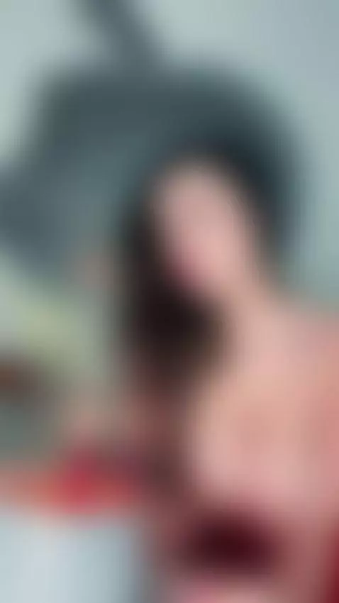 Soft full breasts and red lingerie she holds the birthday ca... by mariaamaru