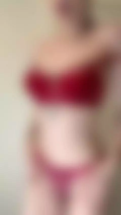 Tattooed queen teases her tits in red lace 🖤 by taylorjoy
