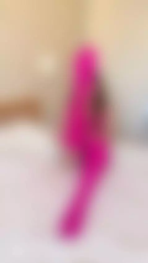 Hot pink stockings on display. Onlyfans by babyyviolettt
