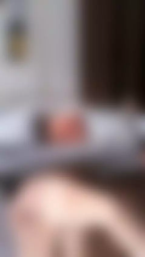 Bent over couch pulling her hair back tight 😳 by aalisaa